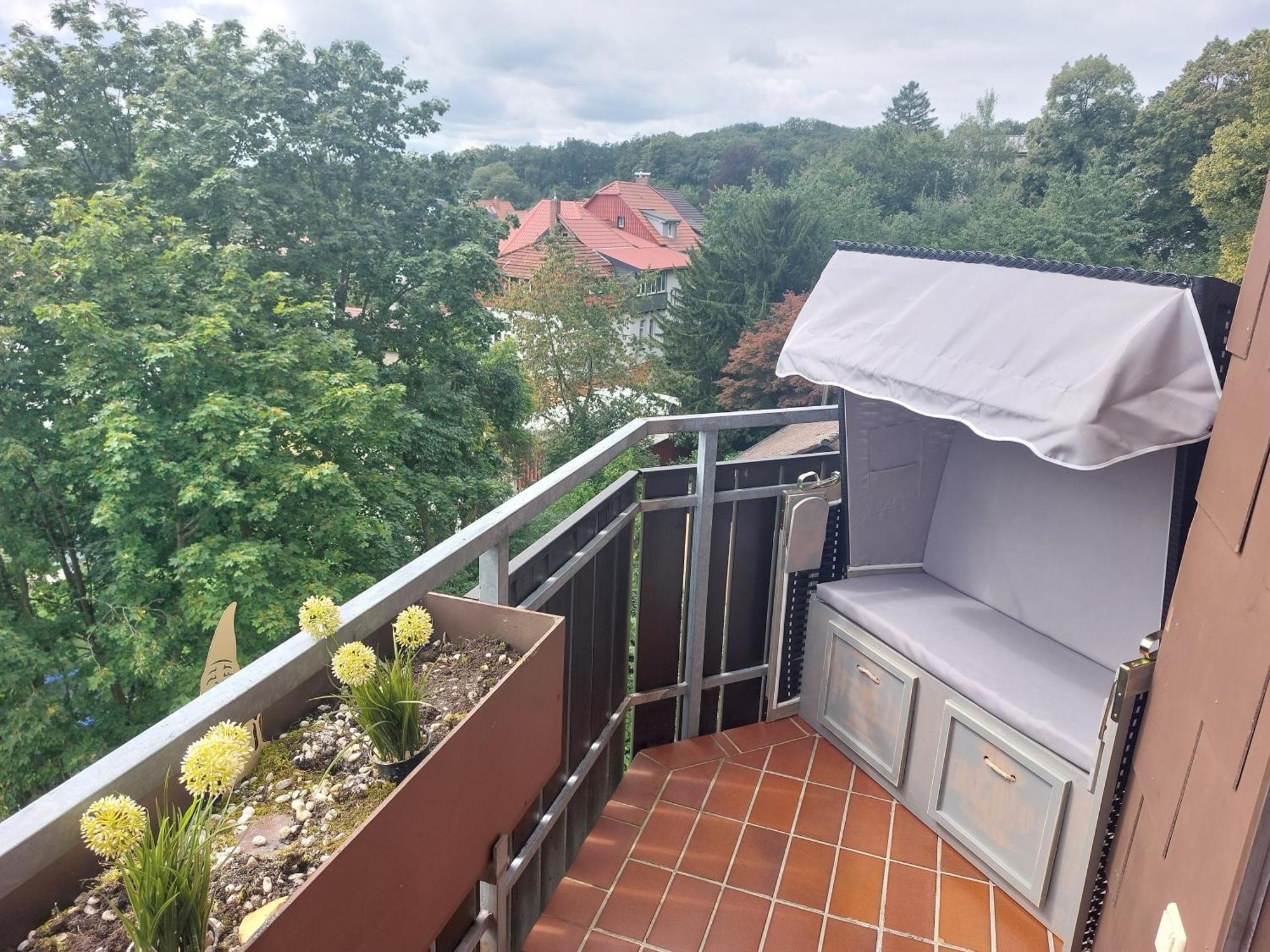 Ferienwohnung Gipfelglueck Mit Fernblick Und Strandkorb Bad Sachsa Exterior foto